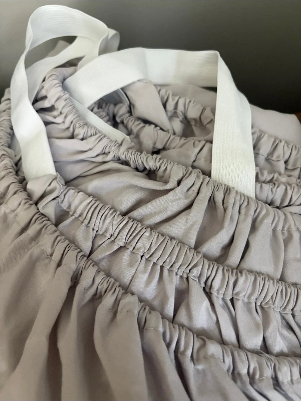 Neutral Light gray Sheet Set with Elastic Fitted Sheet